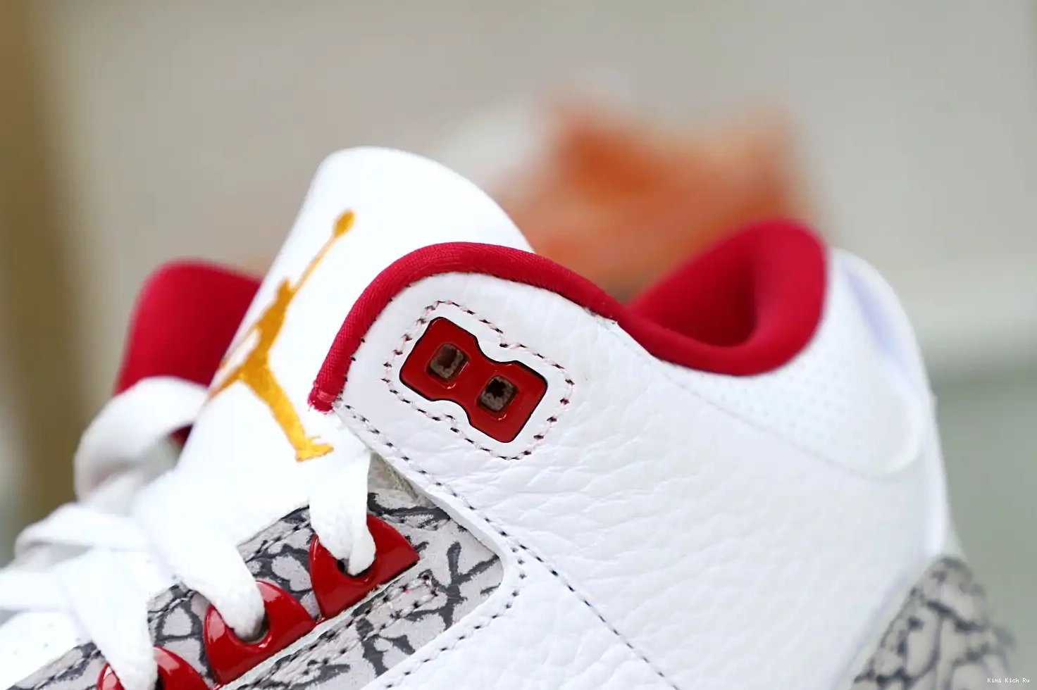 Cardinal  Red(CT8532-126） Air Jordan Retro 3 Kimikick 0627